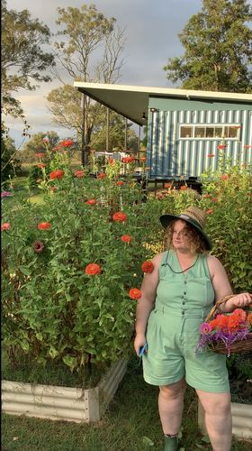 Customer photo review of Dye Run: Cropped Roper Suit