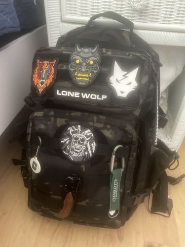 Customer photo review of Gen 3 Black Camo 45L Backpack