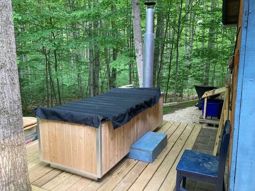 Customer photo review of Wood Burning Hot Tub