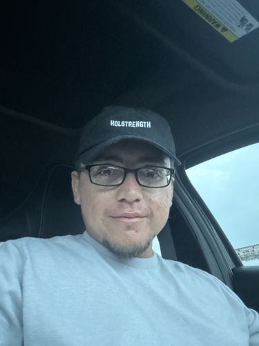 Customer photo review of HolStrength Dad Hat