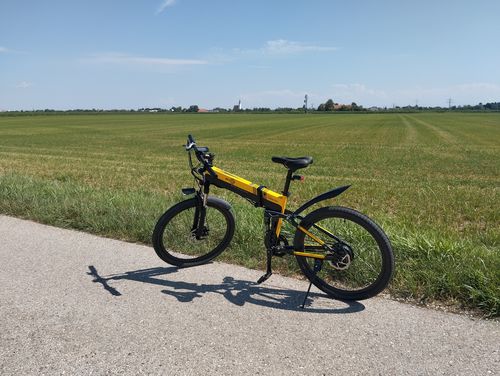 Customer photo review of Bezior X500 Pro Electric Mountain Folding Bike