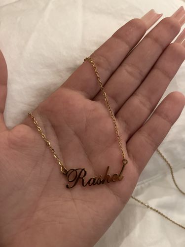 Customer photo review of Classic Name Necklace