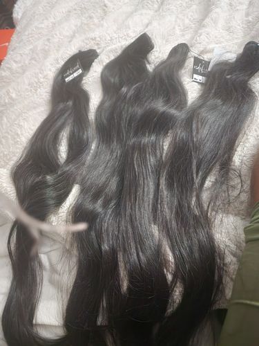 Customer photo review of Raw Straight Bundles