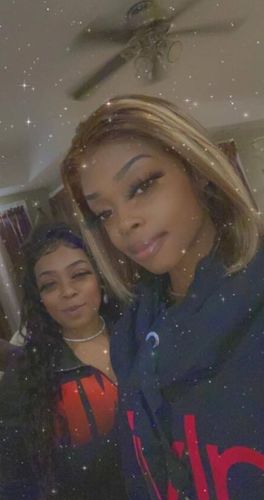 Customer photo review of 200% Honey Brown Highlights Colored Lace Frontal Bob Wig