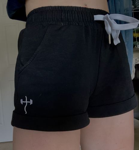 Customer photo review of Women's Sweatshorts - Black