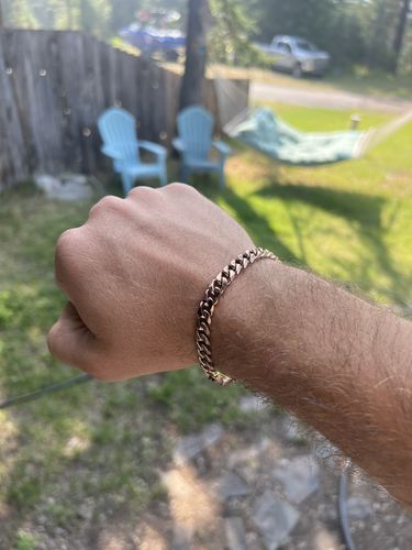 Customer photo review of 8mm Cuban Link Bracelet