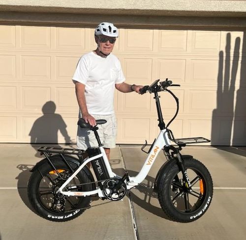 Customer photo review of U7 Step-thru Foldable Fat Tire Electric Bike