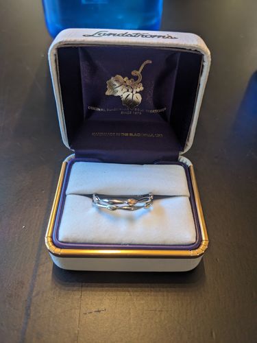 Sharon A. review of Sterling Silver Modern Design Ring - Black Hills Gold image 1 out of 1