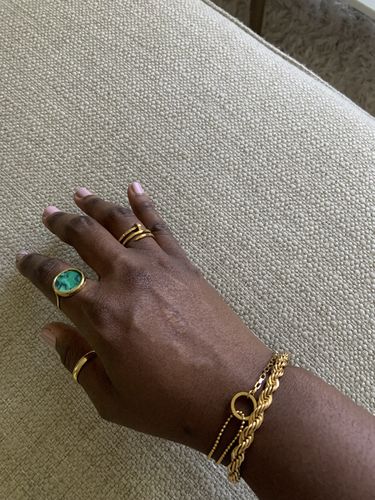 Customer photo review of Rope Chain Bracelet - Gold