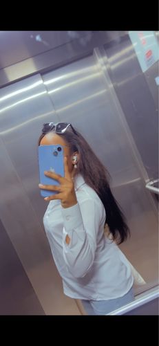 Customer photo review of Kinky Straight Seamless Tape In Extension 12A+Virgin Human Hair