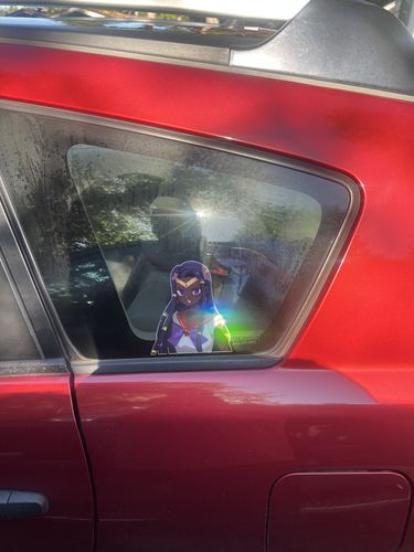 Customer photo review of Black Sailor Mars Car Decal