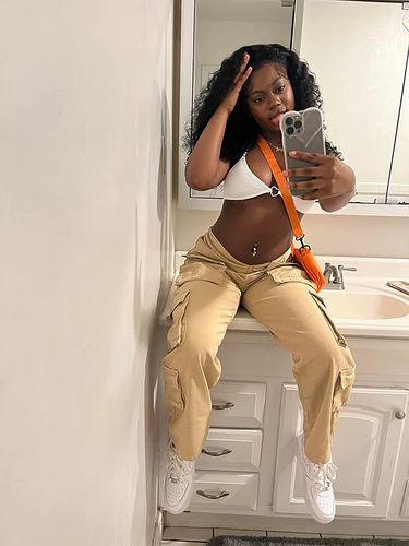 Customer photo review of Deep Wave Pre-Made Hairline 360 Lace Frontal Ponytail Wig