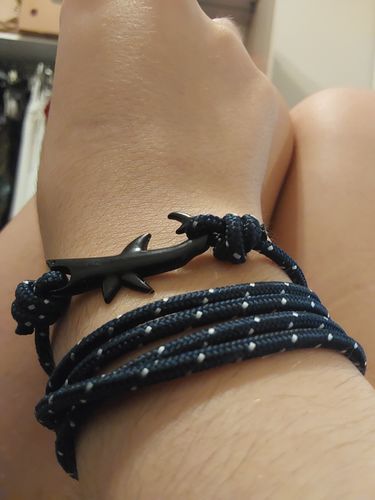 Customer photo review of "Shark" tracking bracelet