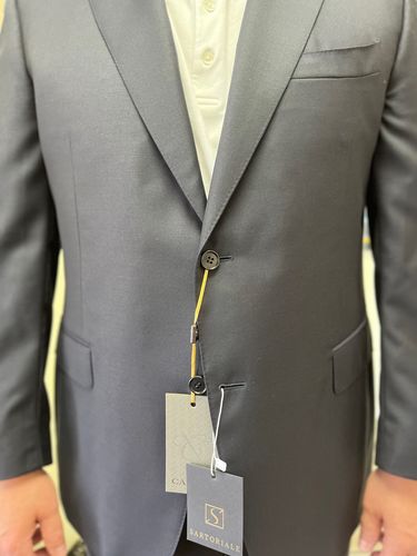 Customer photo review of CANALI 1934 Dark Navy Blue Wool Suit NEW Current Model R4 Executive Cut