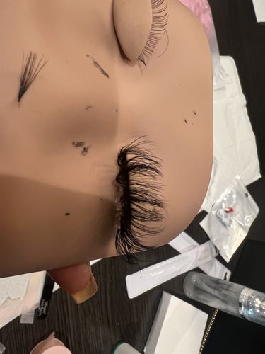 Customer photo review of Pasadena, CA 2 Days Beginners Lash Training Ticket