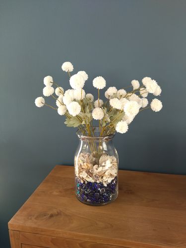 undefined review of Faux Kiku Bloem - Wit (10 stengels) image 1 out of 1