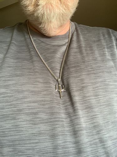 Customer photo review of Cuban Link Chain - White Gold (3mm)