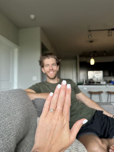 Customer photo review of Breezy Bezel E.W. | Emerald