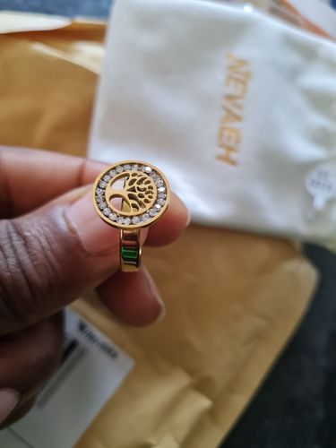 Customer photo review of Tree Of Life Ring - Gold