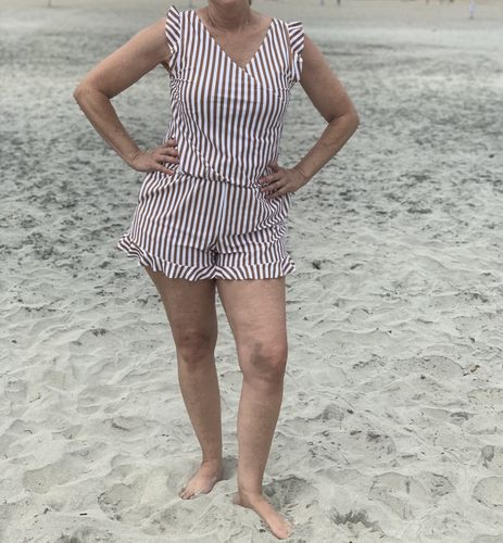 Customer photo review of ginger swim romper