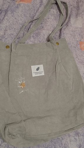 Customer photo review of Cord Tote Bag