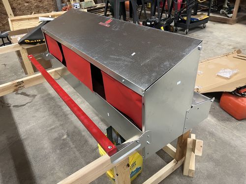Customer photo review of (New) Large (54") - Reversible Rollout Nest Box (Up to 52 Hens) - Premium Grade - Estimated to ship May 20th