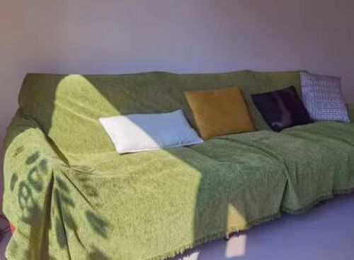 Customer photo review of Sofa Covers for 3 Cushion Couch Sectional Couch Cover L Shape Furniture Cover with Tassel