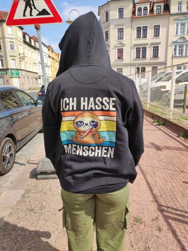 Customer photo review of ICH HASSE MENSCHEN Beidseitig Zipper