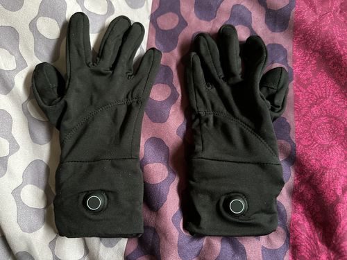 Customer photo review of Toasty Touch® Ultra Thin Heated Gloves