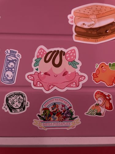 Customer photo review of Octo Ice Cream Stickers!