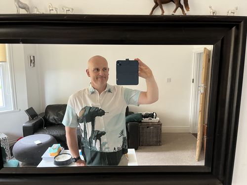 Customer photo review of Technology Psychedelic All Terrain Armored Walker Printing Short Sleeve Shirt