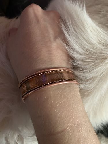 Customer photo review of Magnetic Copper Cuff Bracelet