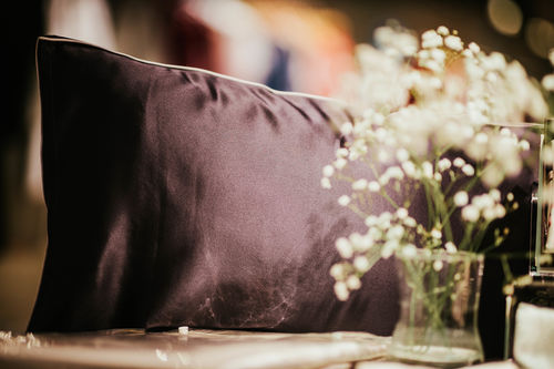 Customer photo review of Charcoal Pure Silk Pillowcase