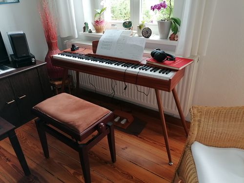 Customer photo review of Donner DDP-80 Digital-Piano für Zuhause 88 gewichtete Tasten & Stilvolles Holzdesign mit 3 Pedale