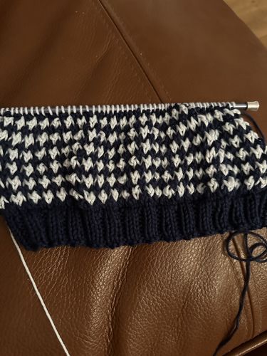 Customer photo review of Baby Mystery Knitting Box