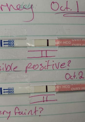 Customer photo review of Pregnancy Test Strips (Ultra-Sensitive)