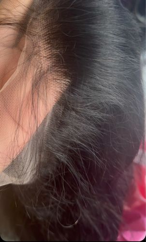 Customer photo review of Melting! Straight Swiss HD Undetectable Lace 13x4 Lace Frontal Wig