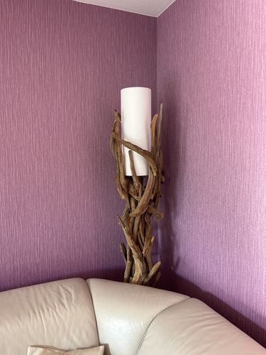 Customer photo review of Treibholz Stehlampe VILLA Lampenschirm Natur