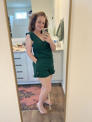Customer photo review of ginger swim romper