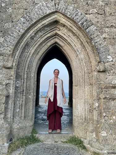 Heather L. review of Bamboo Elfin Dress Burgundy image 1 out of 1