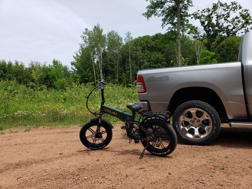 Customer photo review of I7 Pro Folding Full Suspension Electric Bike