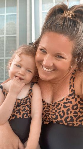Customer photo review of The Mini Sailor | Leopard Print