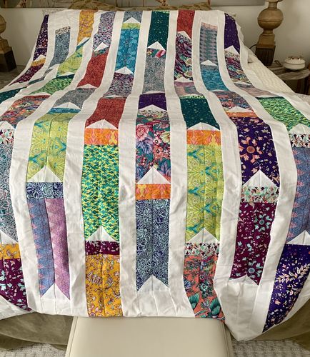 Customer photo review of Breezy Bunting Quilt Pattern | Digital PDF Pattern