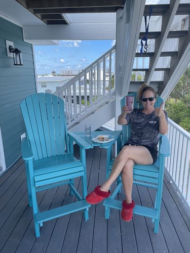 Customer photo review of DuraWeather Poly® Classic Counter Height Tete-a-tete