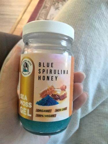 Customer photo review of Blue Spirulina, Honey Sea Moss Gel