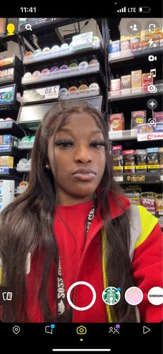 Customer photo review of Melting! Glueless Straight Swiss HD Undetectable Lace 5x5 HD Lace Closure Wig