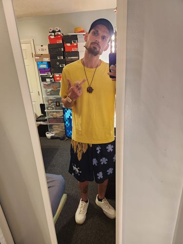 Customer photo review of Mesh Shorts - Blackbeard