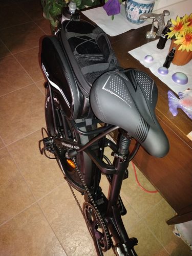 Customer photo review of High Resilience Soft Inflatable Bicycle Cushion, Waterproof Bicycle Seat