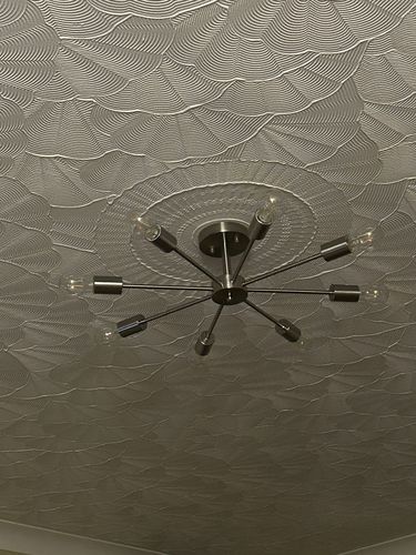 Customer photo review of 8-Light Sputnik Semi Flush Ceiling Light