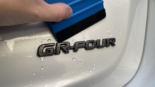 Customer photo review of Toyota Yaris GR rear boot lid custom order